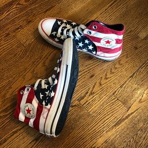 Converse USA patriotic shoes